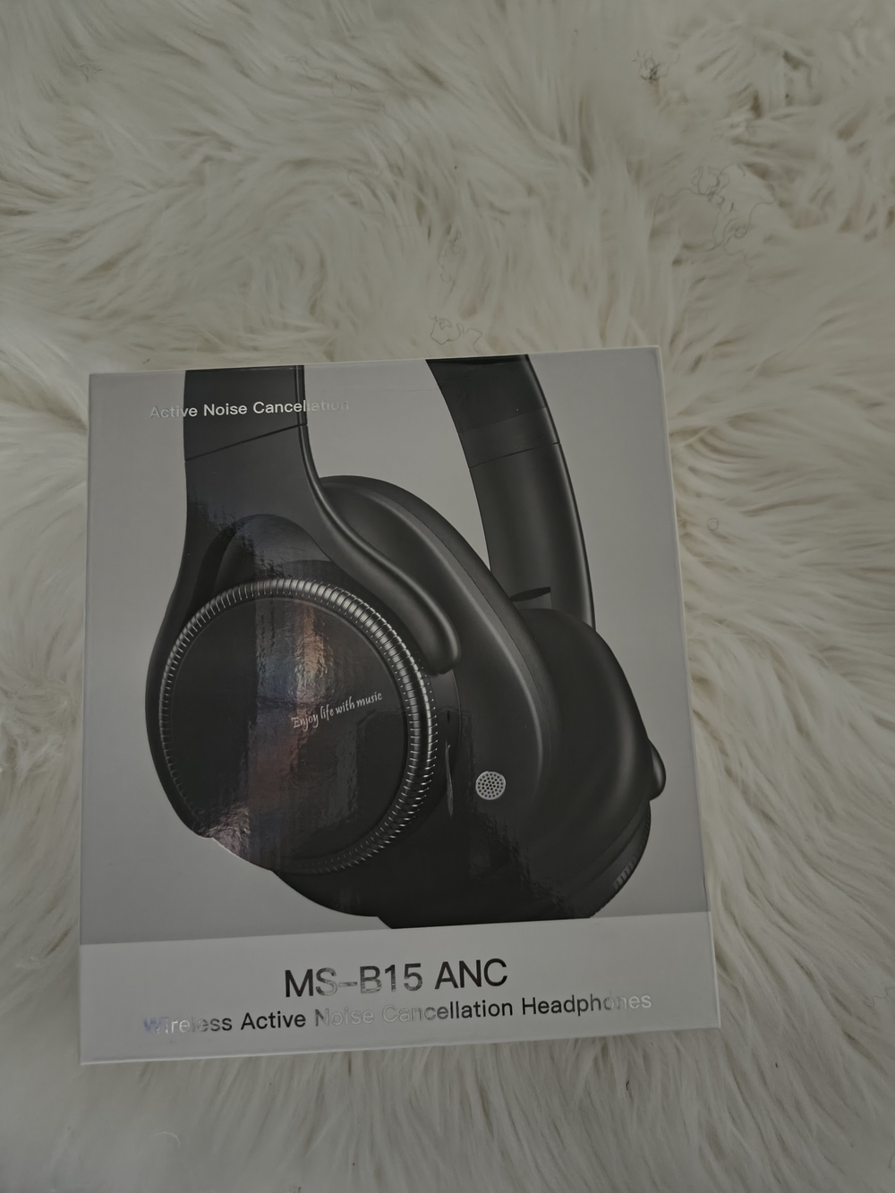 ANC Wireless Active Noise Cancellation Headphones - Black